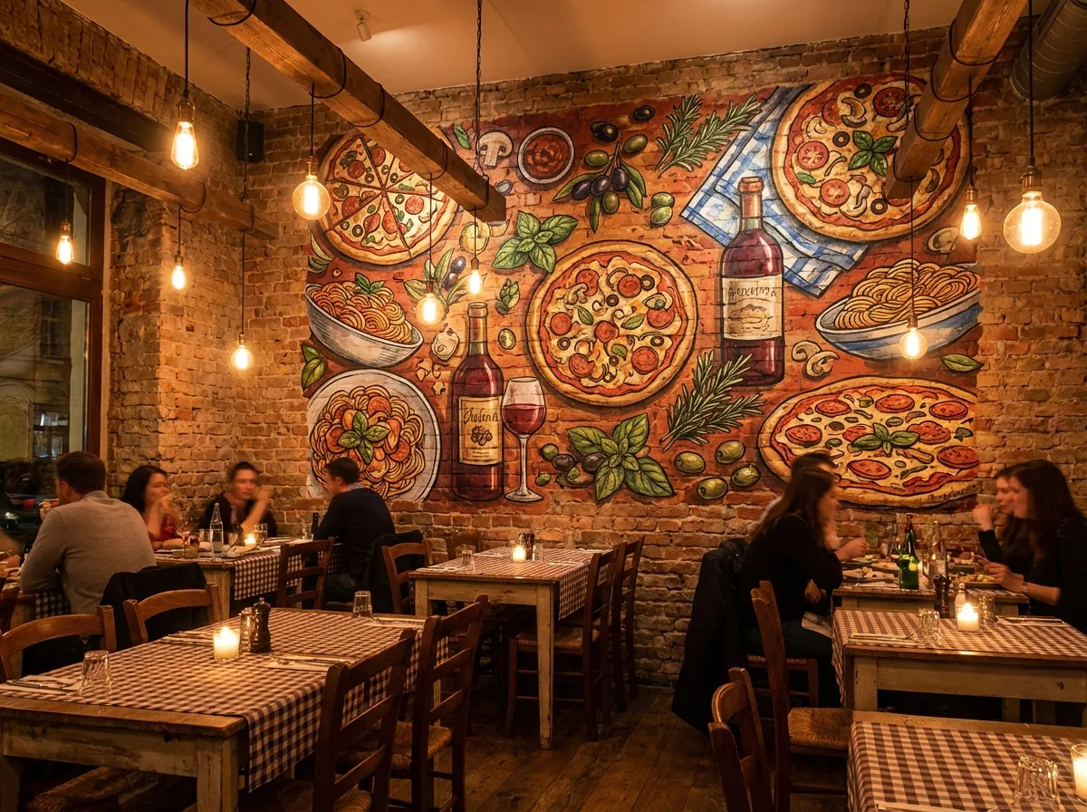 Restaurants wall print